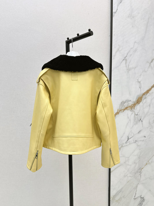 Loe 25fw leather jacket