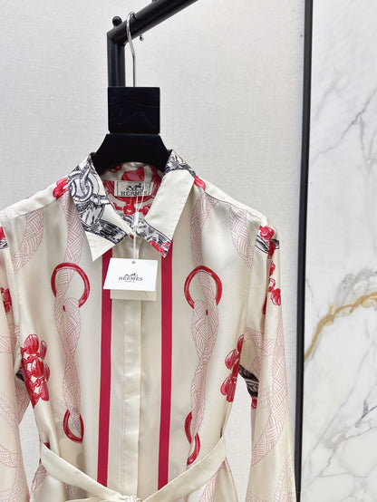 Herm 25fw silk dress