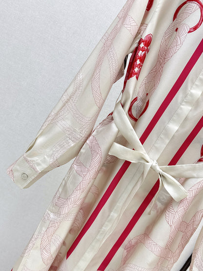Herm 25fw silk dress