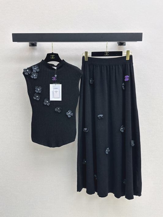 Chan 25fw knitted suit