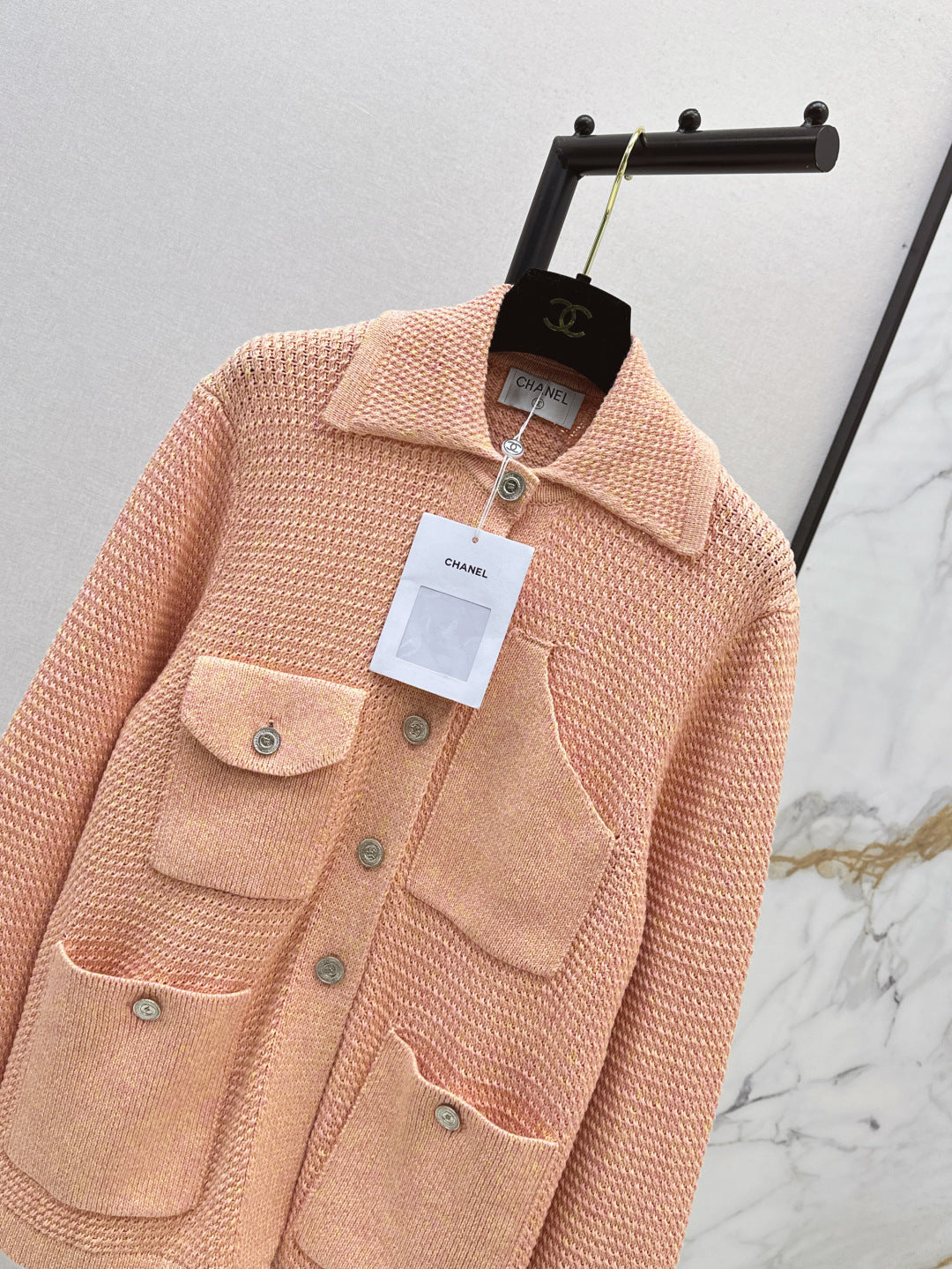 Chan 25fw coco knitted jacket