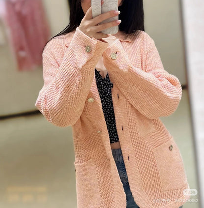 Chan 25fw coco knitted jacket