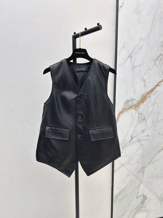 Bottega 25ss leather vest