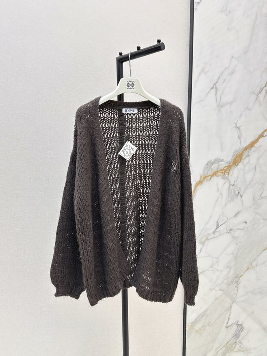 Loe 25fw embroidered cardigan