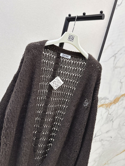 Loe 25fw embroidered cardigan