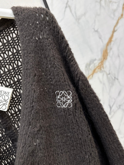 Loe 25fw embroidered cardigan