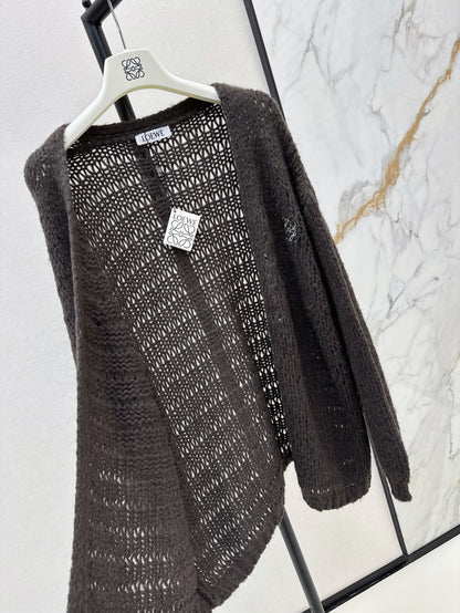 Loe 25fw embroidered cardigan