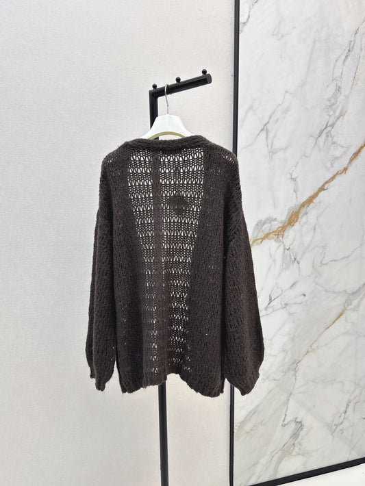 Loe 25fw embroidered cardigan