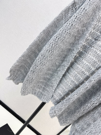 Loe 25fw embroidered cardigan