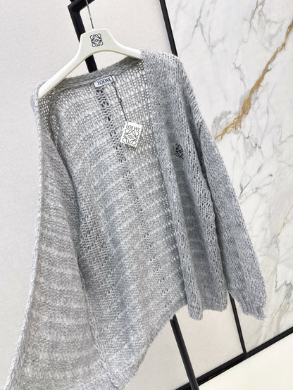 Loe 25fw embroidered cardigan