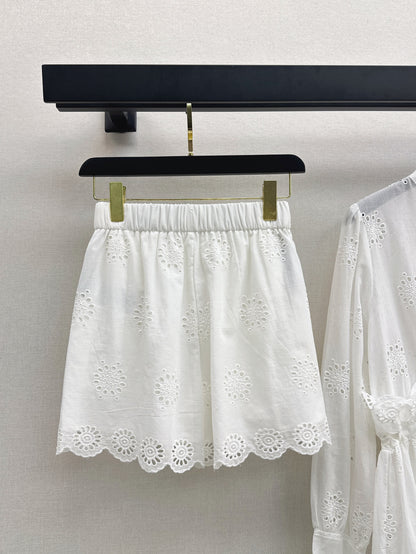 Valen 25ss embroidered dress set