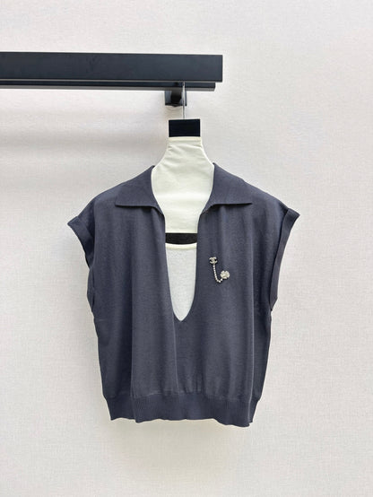 Chan 25ss knitted shirt