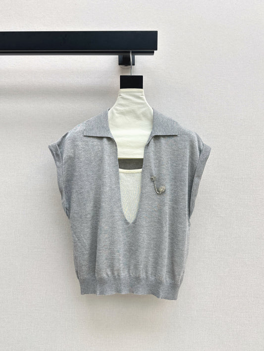 Chan 25ss knitted shirt