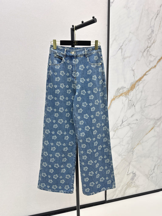 Chan 25fw printe jeans