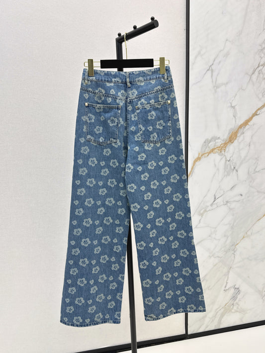Chan 25fw printe jeans