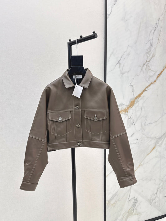 Brune 25fw leather jacket