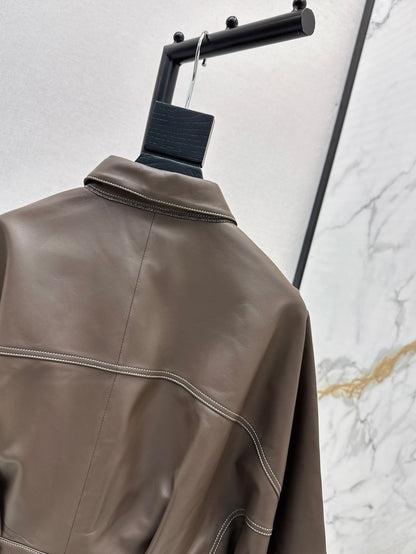 Brune 25fw leather jacket