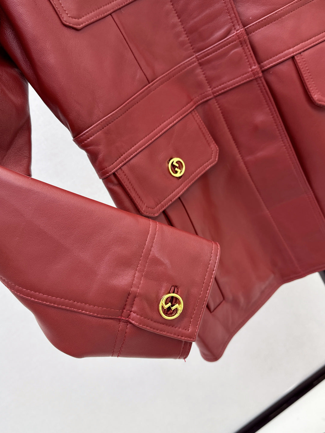 Guc 25fw leather jacket