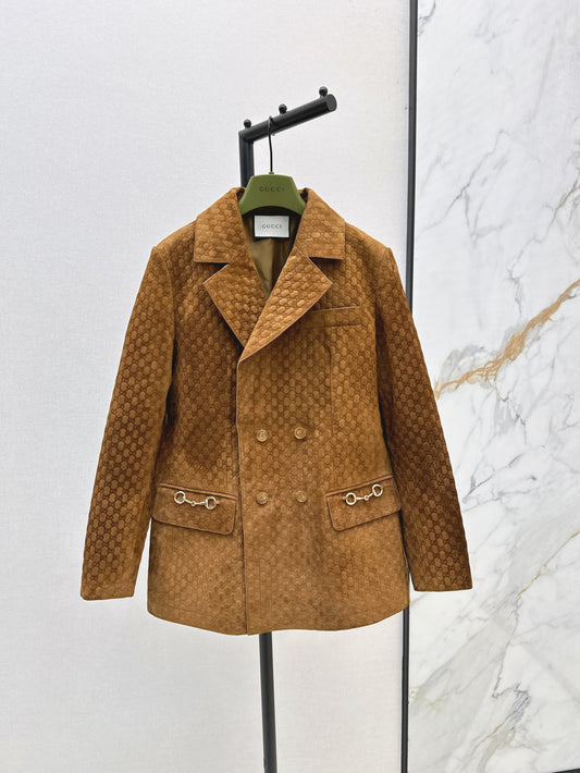 Guc 25fw suede jacket