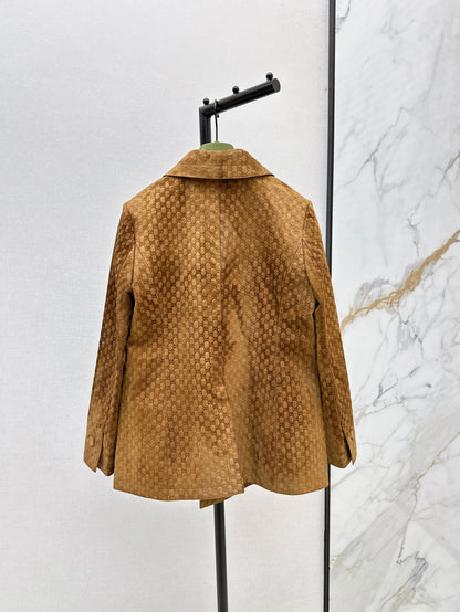 Guc 25fw suede jacket
