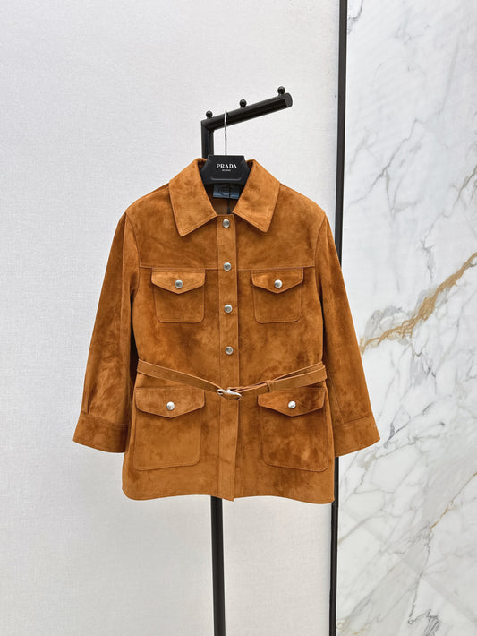 Pra 25fw suede jacket