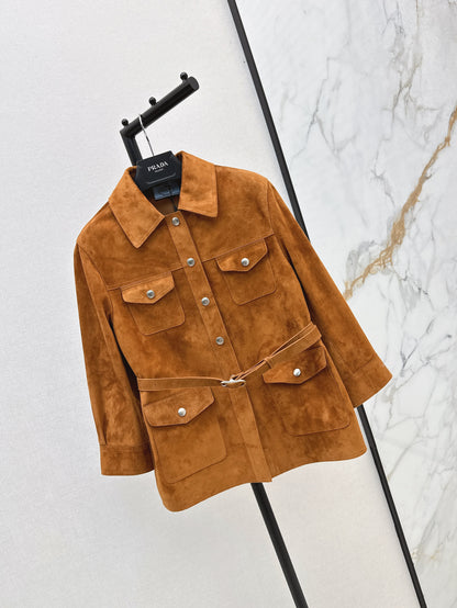 Pra 25fw suede jacket