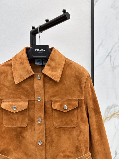 Pra 25fw suede jacket