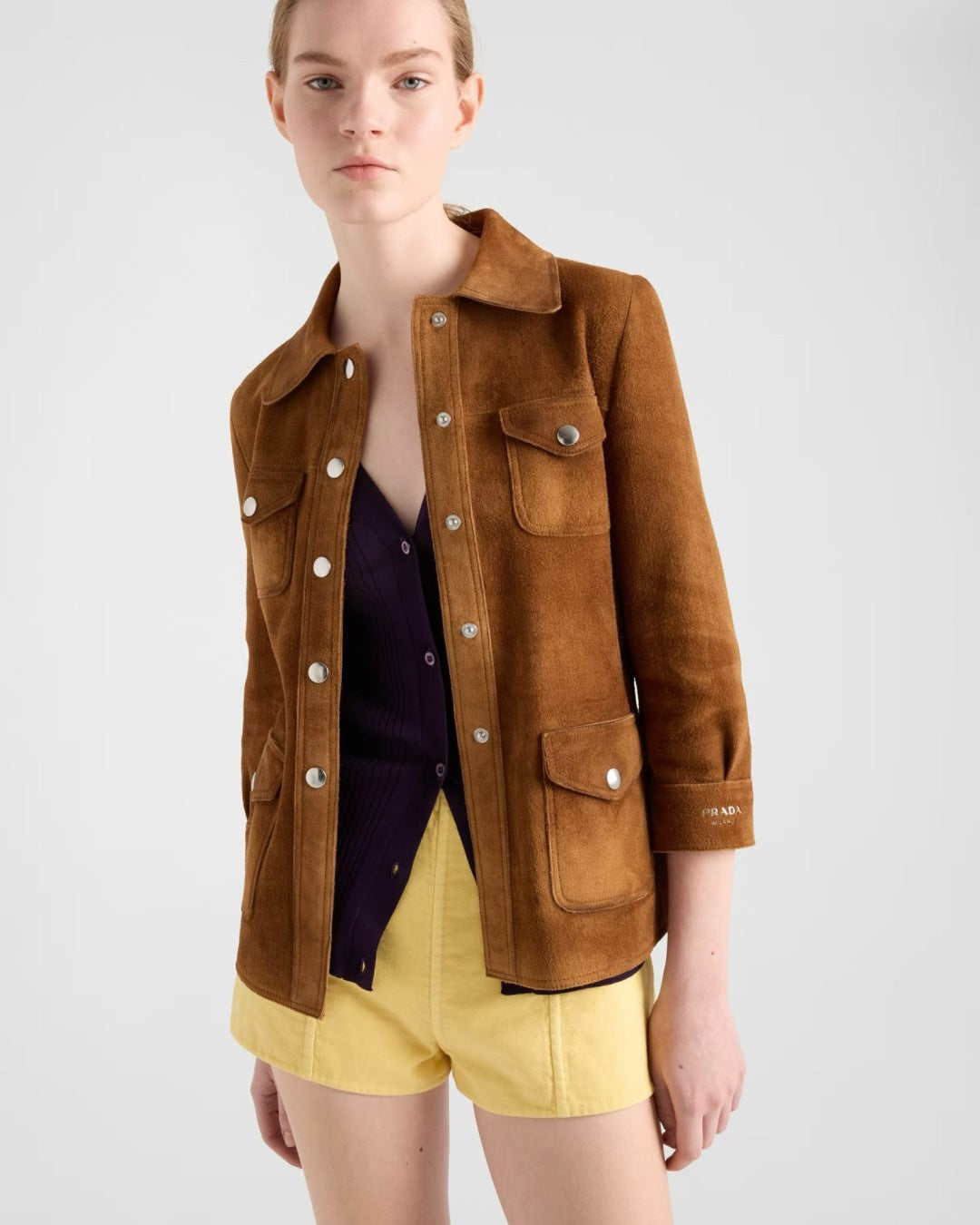 Pra 25fw suede jacket