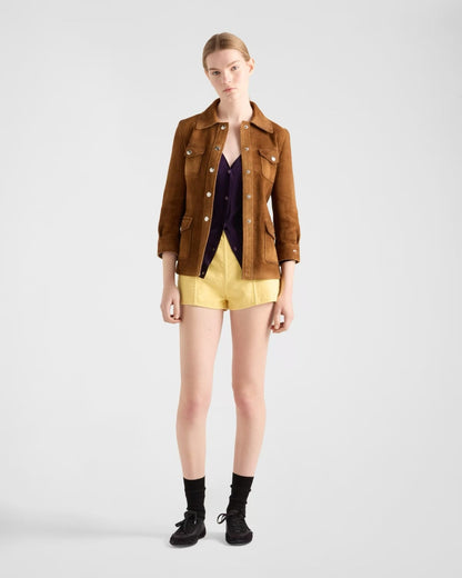 Pra 25fw suede jacket