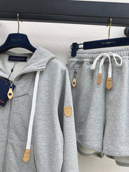 Louis 25fw hoodie short set