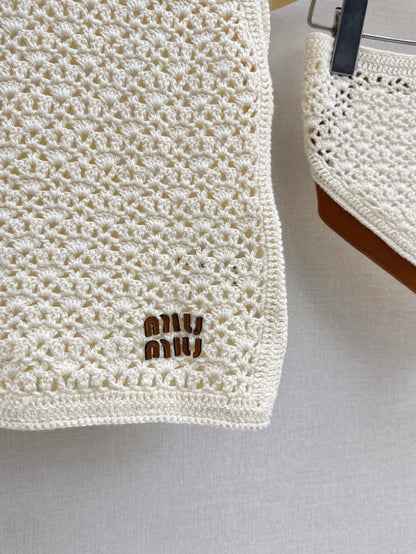 Miu 25ss knitted suit