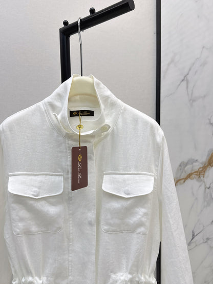 Loro 25fw linen jacket