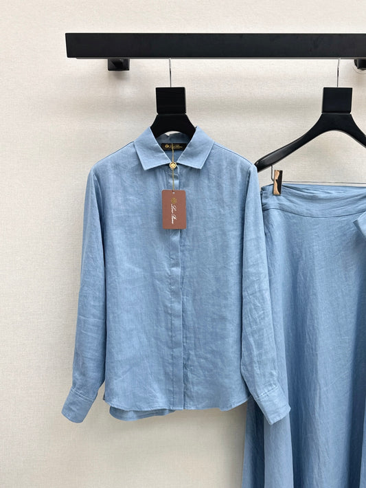 Loro 25fw linen suit