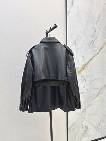 Saint lau 25fw leather coat