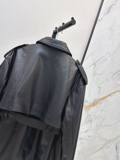 Saint lau 25fw leather coat