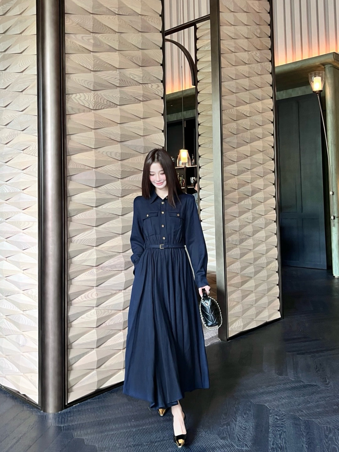 Loro 25fw shirt dress