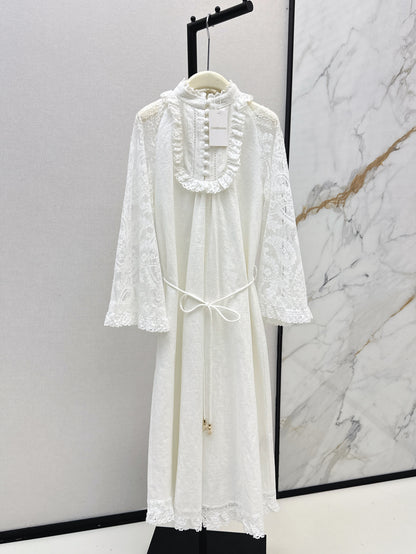Zimm 25ss lace linen dress