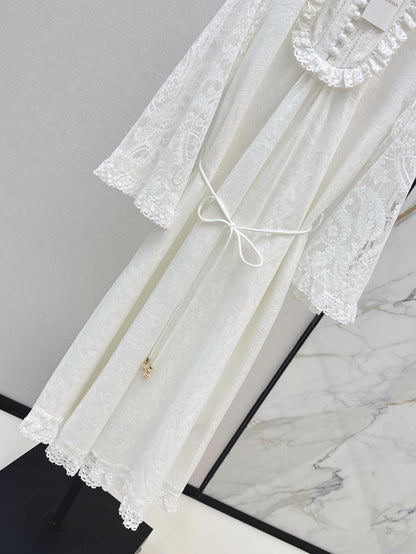 Zimm 25ss lace linen dress