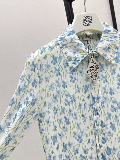 Loe 25fw printed shirt