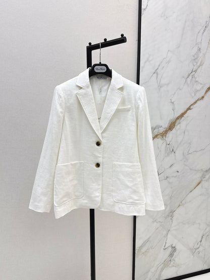 Max 25fw linen blazer