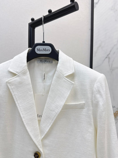 Max 25fw linen blazer