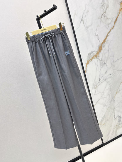 Miu 25fw drawstring pants