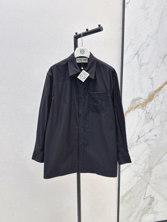 Loe 25fw embroidered shirt