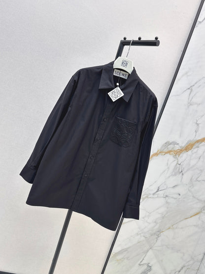 Loe 25fw embroidered shirt
