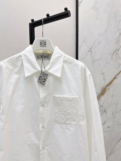 Loe 25fw embroidered shirt