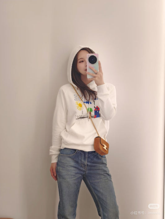 Celi 25fw printed hoodie
