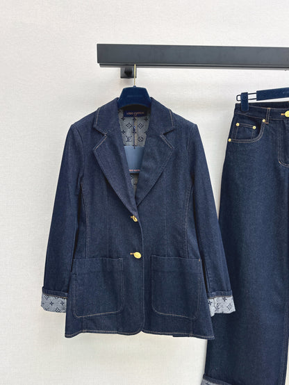 Louis 25fw denim blazer