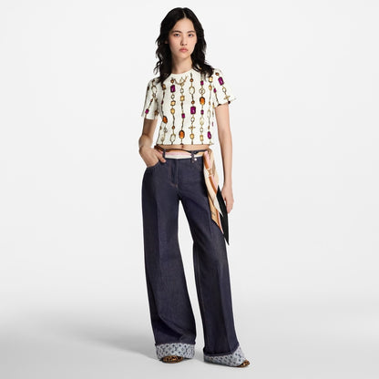 Louis 25fw jacquard jeans