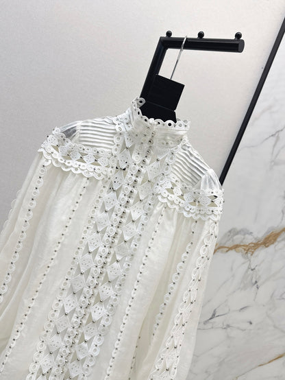 Zimm 25ss embroidered shirt