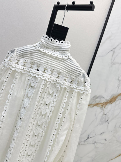 Zimm 25ss embroidered shirt